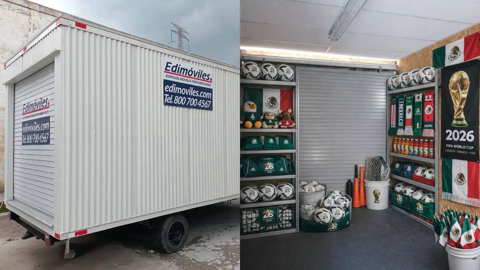 Bodegas móviles: la solución más eficiente rumbo al Mundial 2026